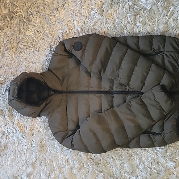 Men French Connection (L) Hooded Puffer, Olive Green in perfect condition. - Picture 5 of 5